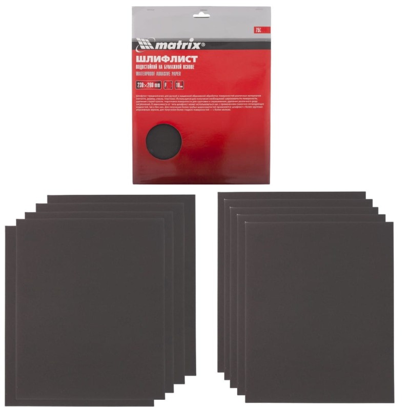 Papier ścierny arkusz P100 230x280 wodoodporny 10szt.