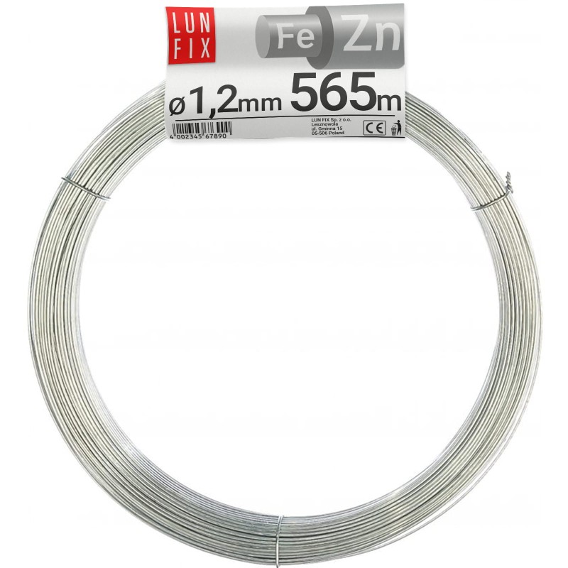 Drut wiązałkowy ocynkowany (miękki) 1.2mm 5kg