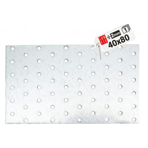 Płytka perforowana 80x40x2 PP1 łącznik ciesielski płaski 1szt.