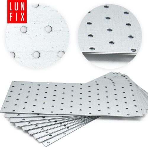 Łącznik płaski płytka perforowana 120x300 mm ocynk