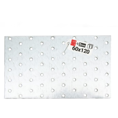 Płytka perforowana 120x60x2 PP6 łącznik ciesielski płaski 1szt.