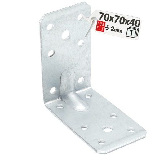 Kątownik z przetłoczeniem KPL10 lekki 70x70x40x2,0 1szt.