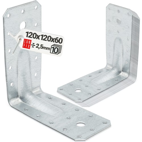 Kątownik z przetłoczeniem KP12 120x120x60x2,5 10szt.