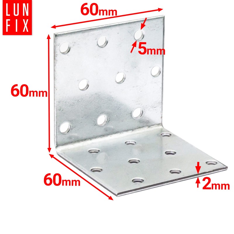 Kątownik montażowy 60x60x60x2.0