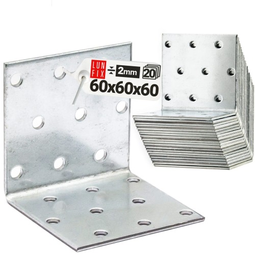 Kątownik montażowy 60x60x60x2.0 (20szt.)