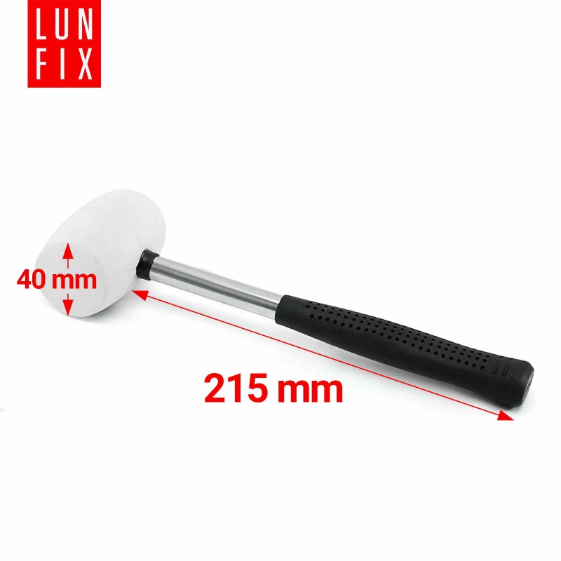 Młotek gumowy brukarski 50mm 225g niebrudzący