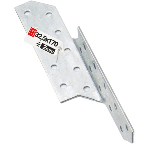 Łącznik krokwiowy LK2 ciesielski 170x32,5 mm PRAWY 1szt.