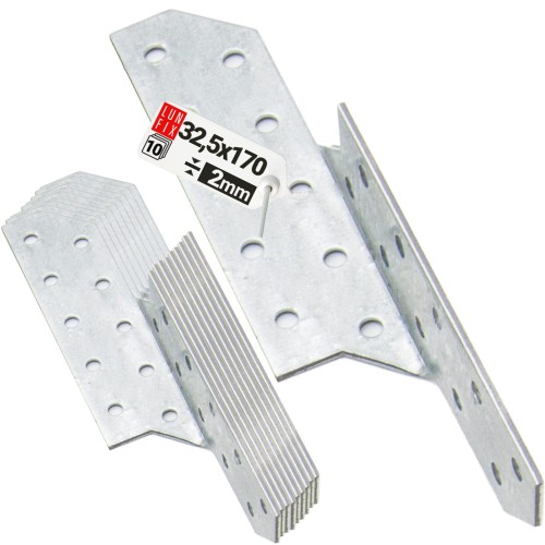 Łącznik krokwiowy LK2 ciesielski 170x32,5 mm PRAWY 10szt.