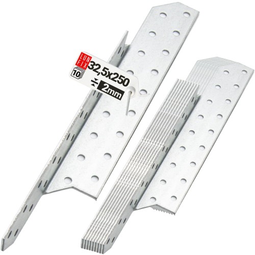 Łącznik krokwiowy LK5 ciesielski 250x32,5 mm LEWY 10szt.