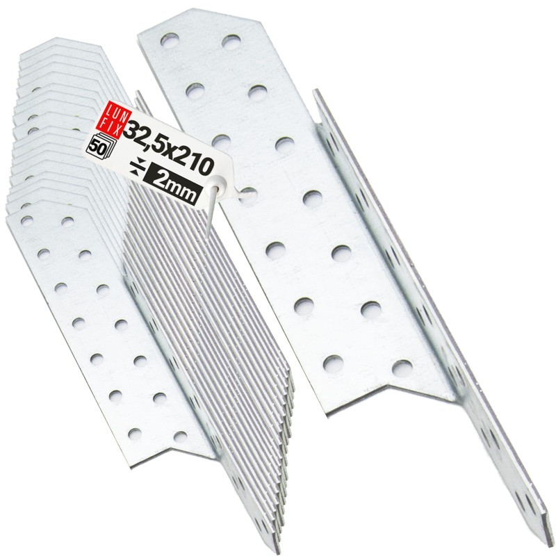 Łącznik krokwiowy LK4 ciesielski 210x32,5 mm PRAWY 50szt.