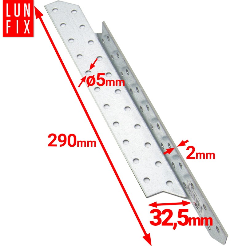 Łącznik krokwiowy LK8 ciesielski 290x32,5 mm PRAWY 50szt.