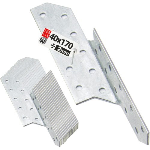 Łącznik krokwiowy LK2 ciesielski 170x40 mm PRAWY 50szt.