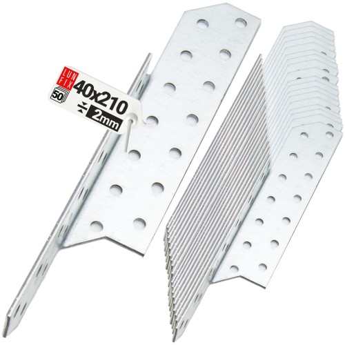 Łącznik krokwiowy LK3 ciesielski 210x40 mm LEWY 50szt.