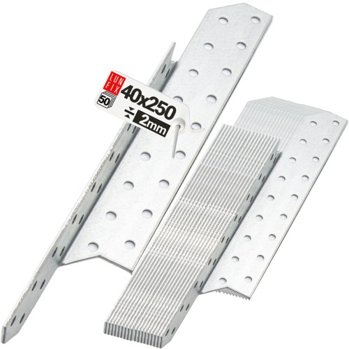 Łącznik krokwiowy LK5 ciesielski 250x40 mm LEWY 50szt.