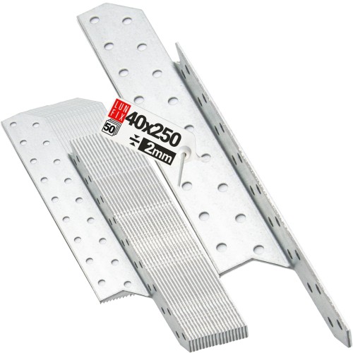 Łącznik krokwiowy LK6 ciesielski 250x40 mm PRAWY 50szt.