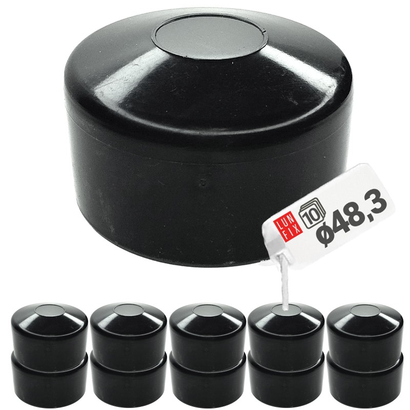 Nasadka na słupek okrągły fi48mm 10szt.