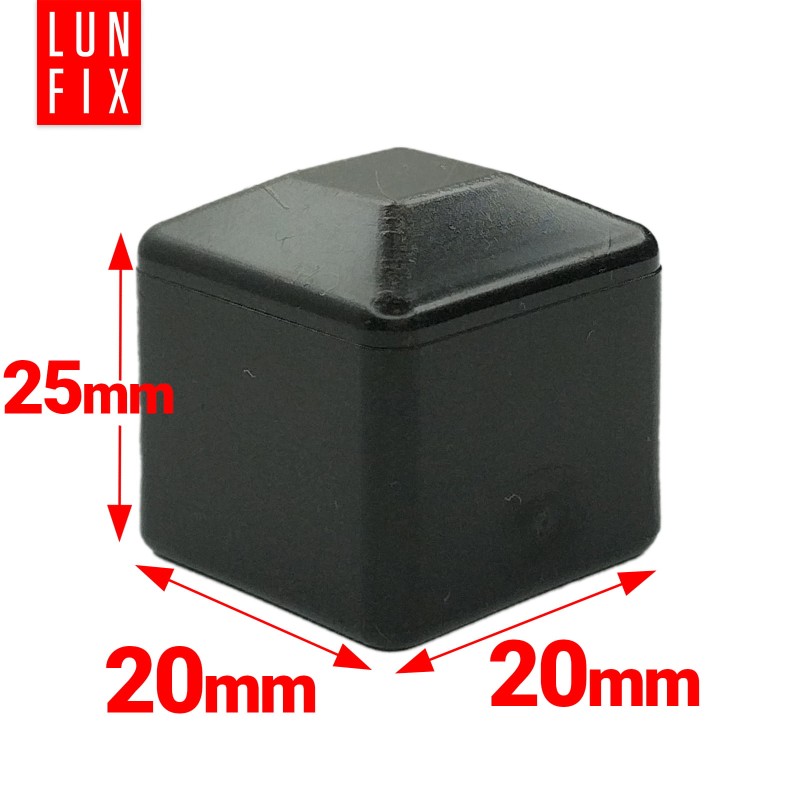 Nasadka na slupek 20x20 "NSK20" czarna