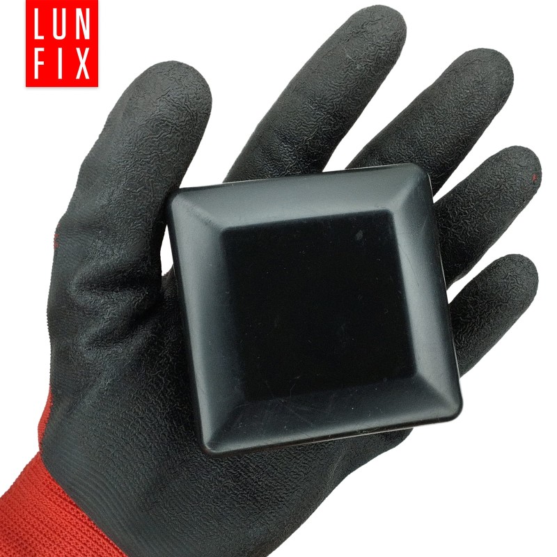 Nasadka na słupek 80x80 mm czarna daszek 10szt.