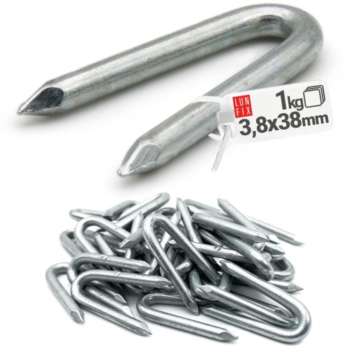 Skoble gwoździe 3,8x38 mm ocynkowane 1kg