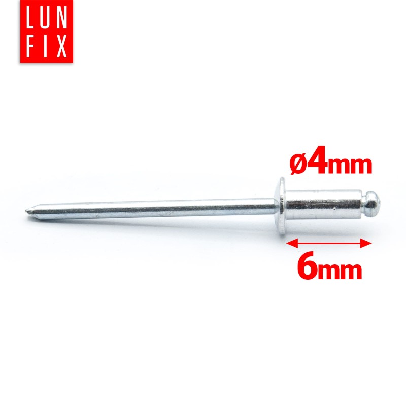 Nity zrywalne 4x6mm aluminiowo-stalowe 1kg