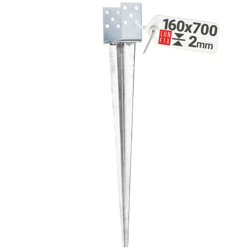 Podstawa słupa wbijana regulowana kotwa 0-170x700mm