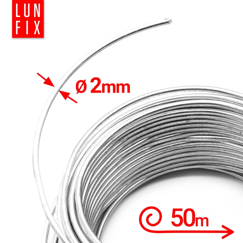 Drut florystyczny do dekoracji stalowy 2 mm 50mb
