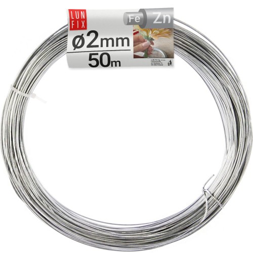 Drut florystyczny do dekoracji stalowy 2 mm 50mb