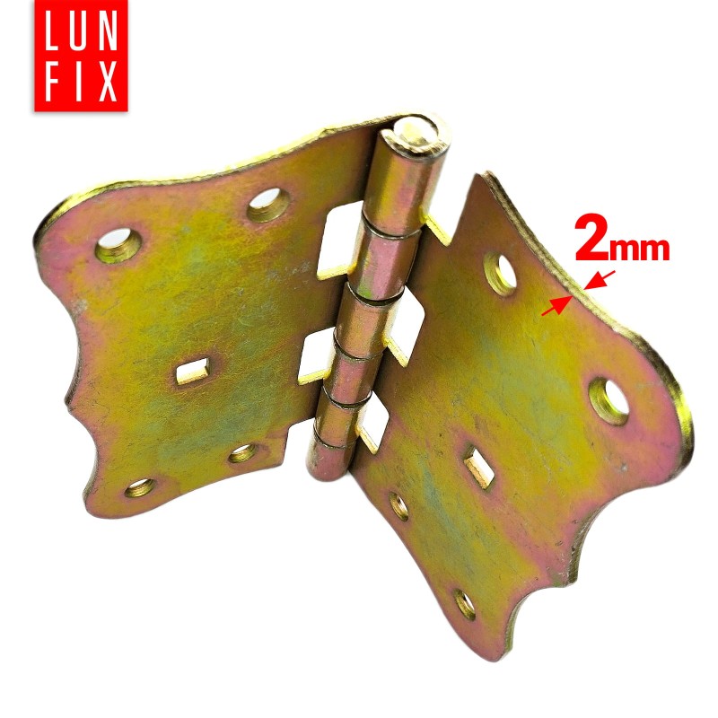 Zawias budowlany 120x120x2,5 mm ozdobny ocynkowany ZBB3 1szt.