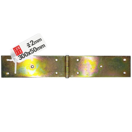 Zawias budowlany 300x50x2,0 mm prosty ocynkowany ZB30 1szt.