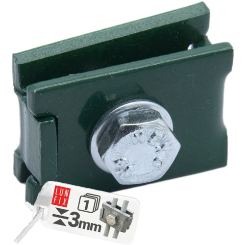 Złączka typu L 6x20 mm zapinka klips do paneli zielona NSO6 1szt.