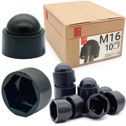 Zaślepka na śruby M16/24 maskownica kołpak czarna 10szt
