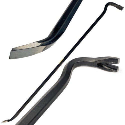 Łom zagięty wzmocniony 700x29x15 mm