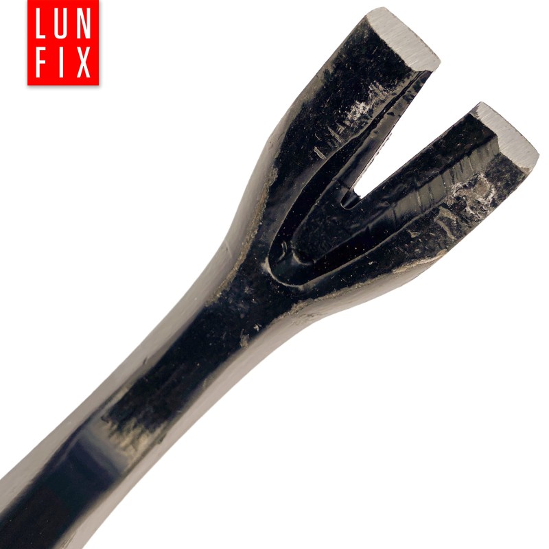 Łom zagięty wzmocniony 700x29x15 mm
