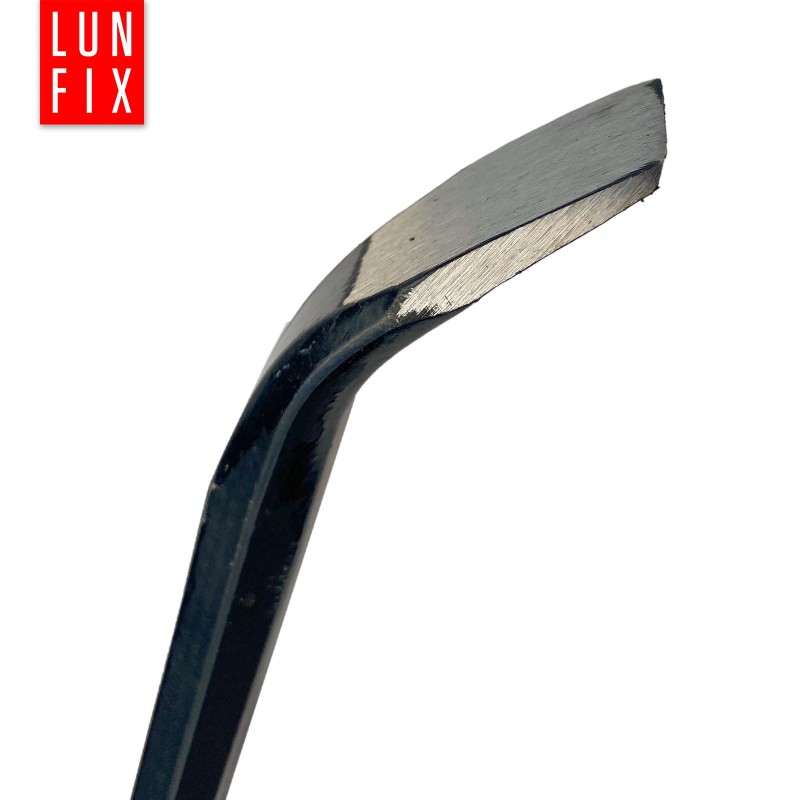Łom zagięty wzmocniony 700x29x15 mm