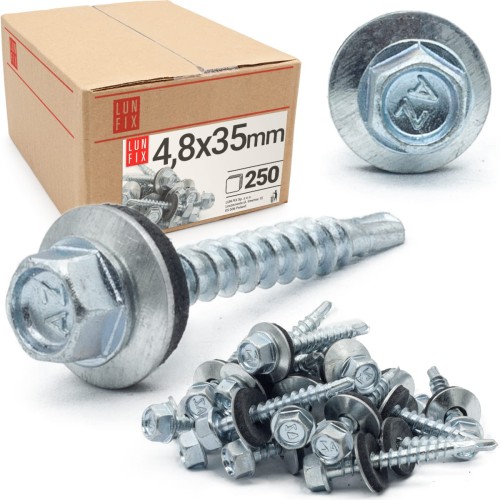 Wkręty farmerskie 4,8x35 samowiercące farmery ocynkowane WFD 250szt.