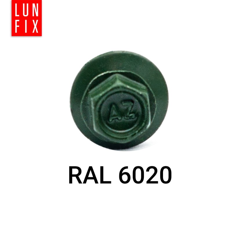 Wkręty farmerskie 4,8x35 samowiercące farmery RAL 6020 zielone WFD 250szt.