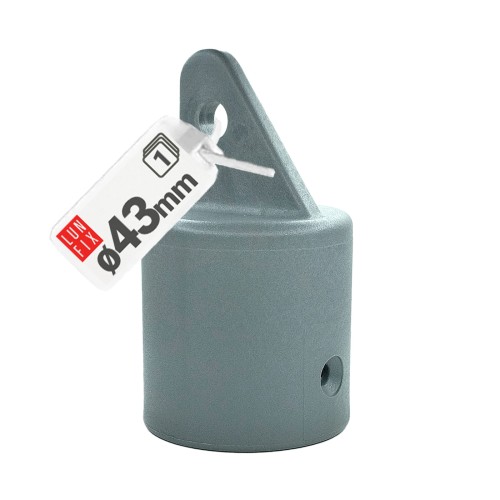 Nasadka wspornik słupa podporowego fi43mm szary