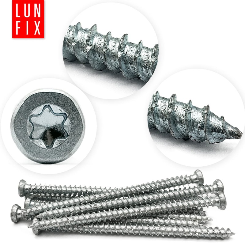 Wkręty do ościeżnic drzwi i okien 7,5x112mm ocynkowane 100szt.