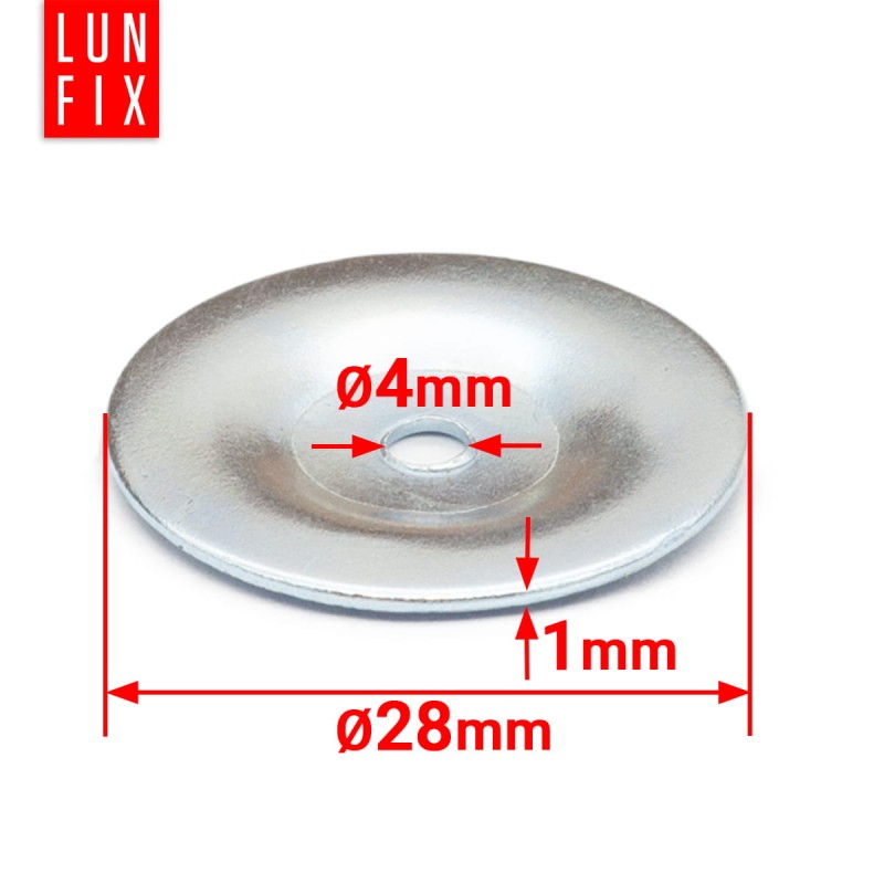 Podkładki papowe 4x28mm ocynkowane ciesielskie 0,5kg