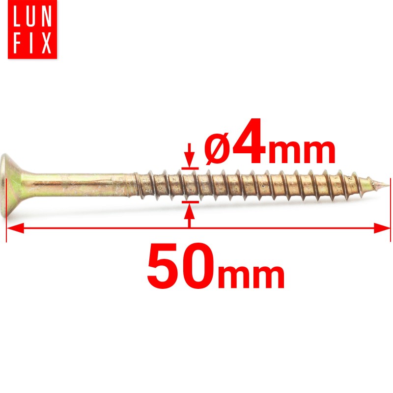 Wkręty uniwersalne 4x50 hartowane ocynkowane KDH 1kg