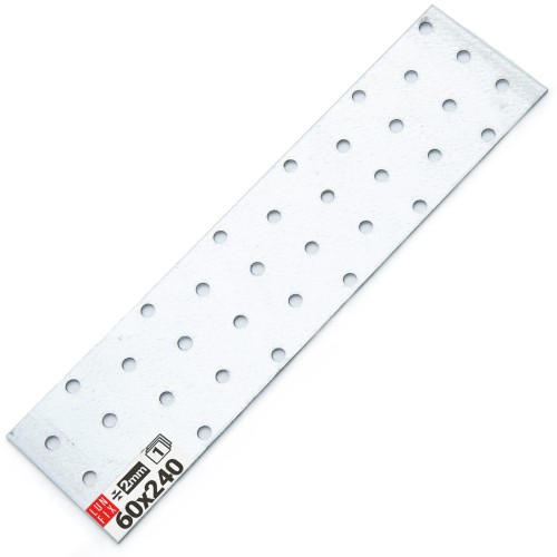 Płytka perforowana 60x240x2  łącznik ciesielski płaski 1szt.