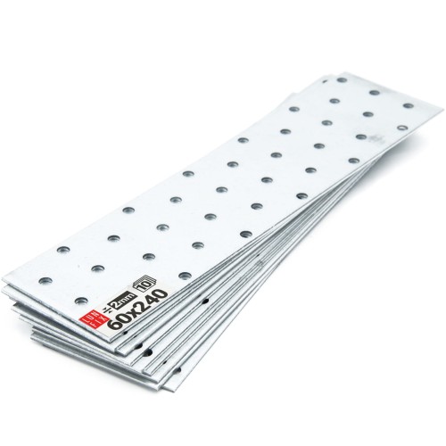 Płytka perforowana 60x240x2  łącznik ciesielski płaski 10szt.