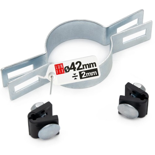 Obejma pośrednia fi42 mm ocynkowana komplet