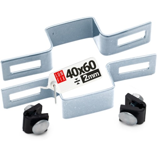 Obejma pośrednia 40x60 mm łącząca ocynkowana komplet