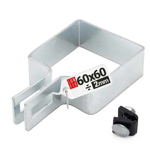 Obejma końcowa początkowa 60x60 mm ocynkowana zestaw