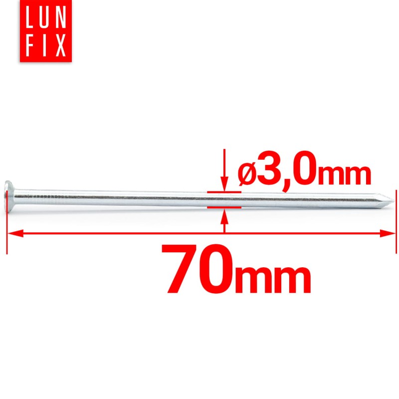 Gwoździe budowlane 3x70 mm ocynkowane 5kg