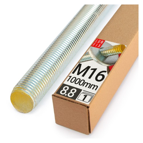 Pręt gwintowany szpilka M16 ocynkowany 1000 mm klasa 8.8 1szt.