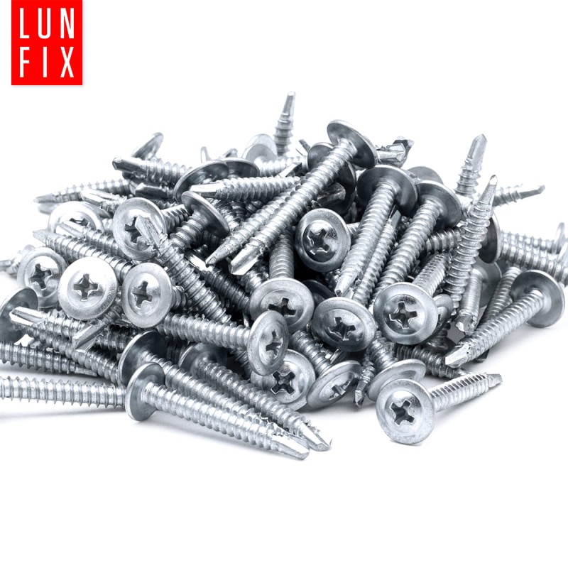 Wkręty samowiercące 4x40mm podkładkowe do metalu WSPC 500szt.