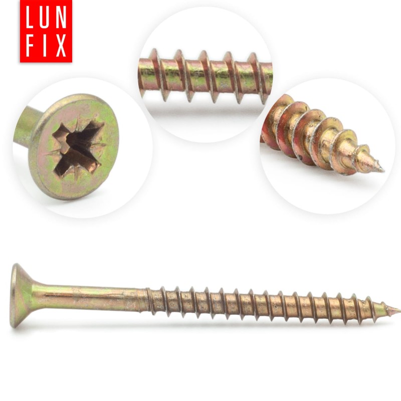 Wkręty uniwersalne 4,5x45 hartowane ocynkowane KDH 300szt.