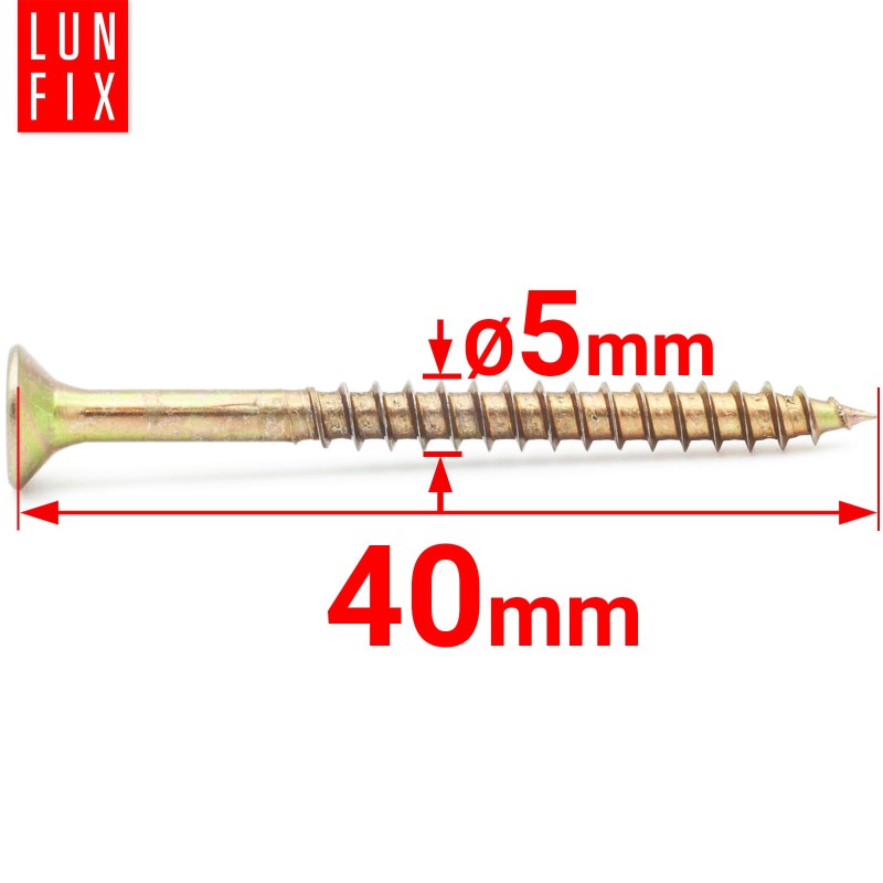 Wkręty uniwersalne 5x40 hartowane ocynkowane KDH 500szt.